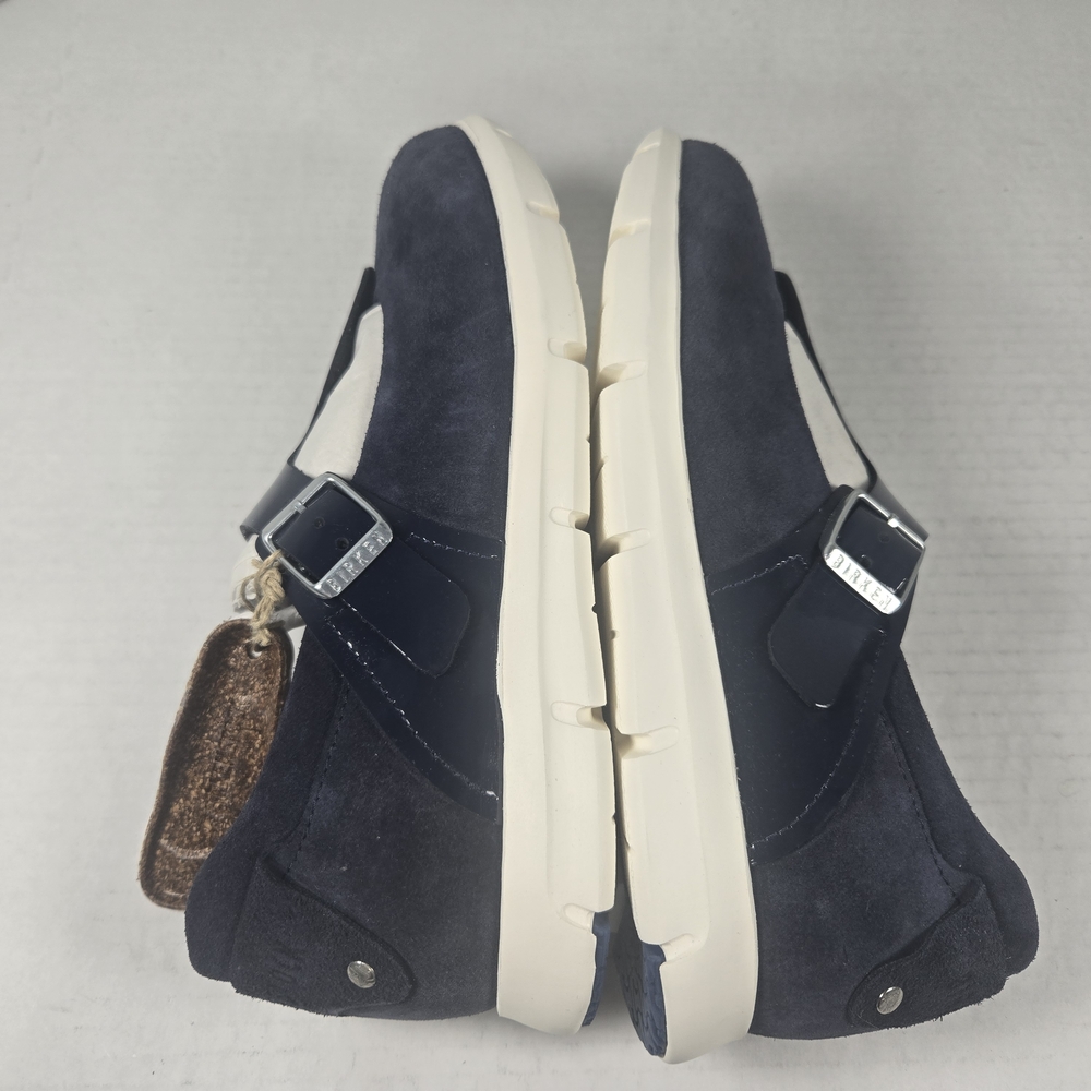 Birkenstock Women's Tralee Mary Jane Navy Suede Shoes Size EU 38 narrow US 7 - Picture 6 of 12